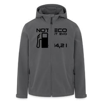 Not Eco - Just Evo - Recycelte Männer Softshell-Jacke von Stanley/Stella - Anthrazit - Vorne - AI Model Male 185 light (185cm)