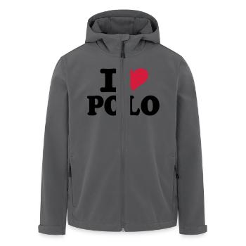 I love Polo - Recycelte Männer Softshell-Jacke von Stanley/Stella - Anthrazit - Vorne - AI Model Male 185 light (185cm)