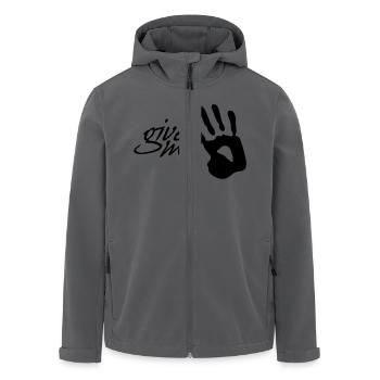 give me five - Recycelte Männer Softshell-Jacke von Stanley/Stella - Anthrazit - Vorne - AI Model Male 185 light (185cm)