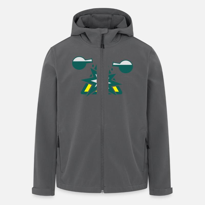 explosiv_3c - Recycelte Männer Softshell-Jacke von Stanley/Stella - Anthrazit