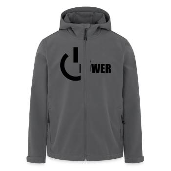 Power - Recycelte Männer Softshell-Jacke von Stanley/Stella - Anthrazit - Vorne - AI Model Male 185 light (185cm)