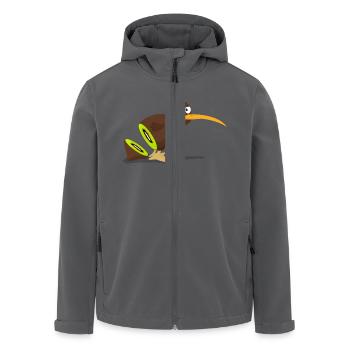 Kiwi bird - Recycelte Männer Softshell-Jacke von Stanley/Stella - Anthrazit - Vorne - AI Model Male 185 light (185cm)