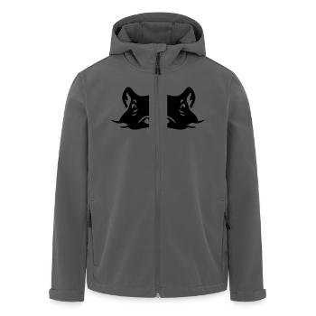 Nilpferd - Recycelte Männer Softshell-Jacke von Stanley/Stella - Anthrazit - Vorne - AI Model Male 185 light (185cm)