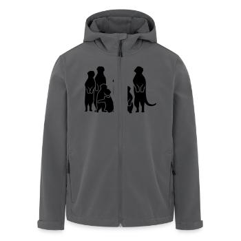 Erdmännchen - Recycelte Männer Softshell-Jacke von Stanley/Stella - Anthrazit - Vorne - AI Model Male 185 light (185cm)