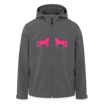 Einhorn - Recycelte Männer Softshell-Jacke von Stanley/Stella - Anthrazit - Vorne - AI Model Male 185 light (185cm)