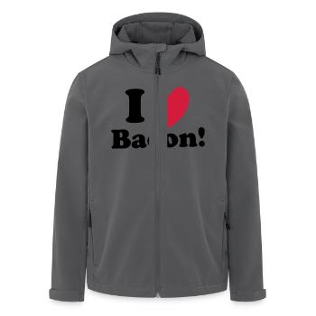 Bacon - Recycelte Männer Softshell-Jacke von Stanley/Stella - Anthrazit - Vorne - AI Model Male 185 light (185cm)