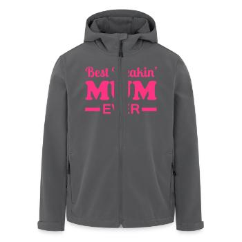 Mum - Recycelte Männer Softshell-Jacke von Stanley/Stella - Anthrazit - Vorne - AI Model Male 185 light (185cm)