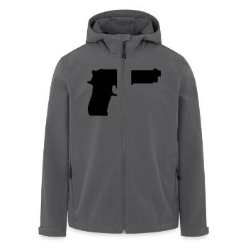 waffe - Recycelte Männer Softshell-Jacke von Stanley/Stella - Anthrazit - Vorne - AI Model Male 185 light (185cm)