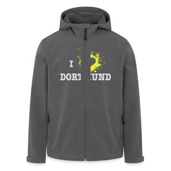 I Love Dortmund - Recycelte Männer Softshell-Jacke von Stanley/Stella - Anthrazit - Vorne - AI Model Male 185 light (185cm)