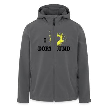 I Love Dortmund - Recycelte Männer Softshell-Jacke von Stanley/Stella - Anthrazit - Vorne - AI Model Male 185 light (185cm)