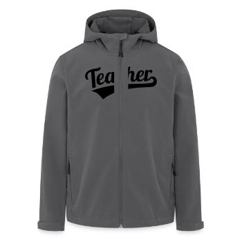 Lehrer - Recycelte Männer Softshell-Jacke von Stanley/Stella - Anthrazit - Vorne - AI Model Male 185 light (185cm)