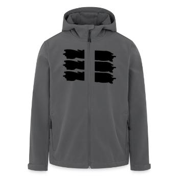 deutschland - Recycelte Männer Softshell-Jacke von Stanley/Stella - Anthrazit - Vorne - AI Model Male 185 light (185cm)