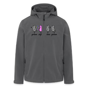 Maus und Mäuse - Recycelte Männer Softshell-Jacke von Stanley/Stella - Anthrazit - Vorne - AI Model Male 185 light (185cm)