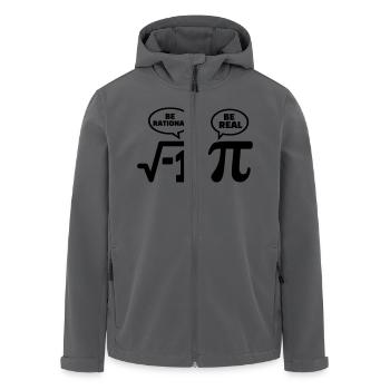 Mathe Nerd - Recycelte Männer Softshell-Jacke von Stanley/Stella - Anthrazit - Vorne - AI Model Male 185 light (185cm)