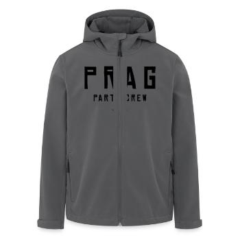 prag party crew cool - Recycelte Männer Softshell-Jacke von Stanley/Stella - Anthrazit - Vorne - AI Model Male 185 light (185cm)