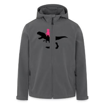 reiterin mädchen frau weiblich reiter reiten silho - Recycelte Männer Softshell-Jacke von Stanley/Stella - Anthrazit - Vorne - AI Model Male 185 light (185cm)