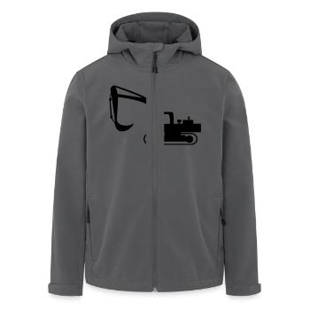 bagger - Recycelte Männer Softshell-Jacke von Stanley/Stella - Anthrazit - Vorne - AI Model Male 185 light (185cm)