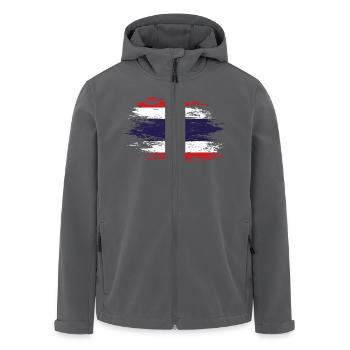 Thailand Flagge used - Recycelte Männer Softshell-Jacke von Stanley/Stella - Anthrazit - Vorne - AI Model Male 185 light (185cm)