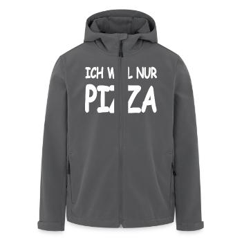 Pizza - Recycelte Männer Softshell-Jacke von Stanley/Stella - Anthrazit - Vorne - AI Model Male 185 light (185cm)