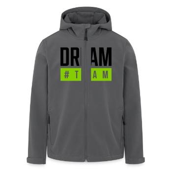 dream team hashtag - Recycelte Männer Softshell-Jacke von Stanley/Stella - Anthrazit - Vorne - AI Model Male 185 light (185cm)
