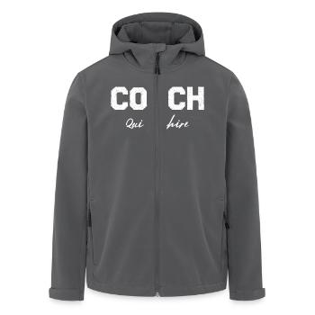 Coach Wer - Recycelte Männer Softshell-Jacke von Stanley/Stella - Anthrazit - Vorne - AI Model Male 185 light (185cm)
