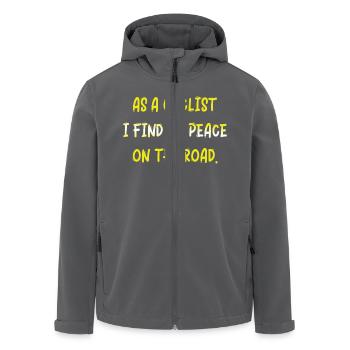 Fahrrad Fahrrad Fahrrad Fahrrad Biker MTB 15 - Recycelte Männer Softshell-Jacke von Stanley/Stella - Anthrazit - Vorne - AI Model Male 185 light (185cm)