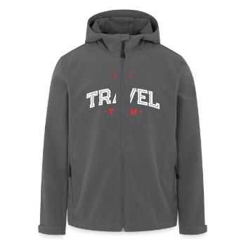 Travel Team - Recycelte Männer Softshell-Jacke von Stanley/Stella - Anthrazit - Vorne - AI Model Male 185 light (185cm)