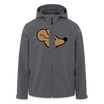 Maus Mäuschen Süße Kleine Ratte Nager Freundlich - Recycelte Männer Softshell-Jacke von Stanley/Stella - Anthrazit - Vorne - AI Model Male 185 light (185cm)