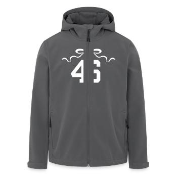 Nummer 46 Knoten - 46. Jahrestag - Recycelte Männer Softshell-Jacke von Stanley/Stella - Anthrazit - Vorne - AI Model Male 185 light (185cm)