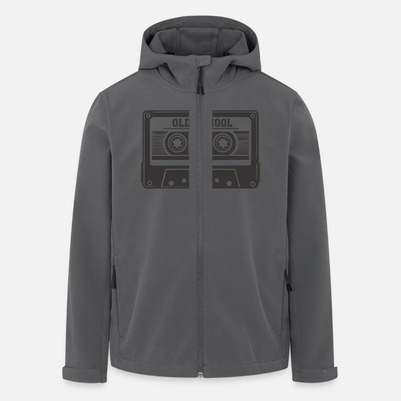 audio kassette old school - Recycelte Männer Softshell-Jacke von Stanley/Stella - Anthrazit