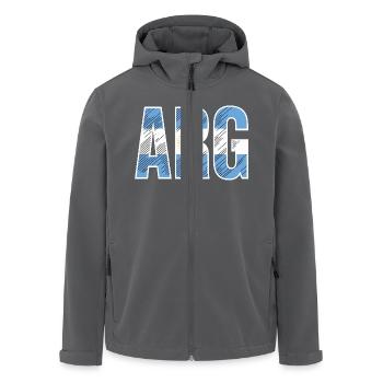Argentinien - Recycelte Männer Softshell-Jacke von Stanley/Stella - Anthrazit - Vorne - AI Model Male 185 light (185cm)