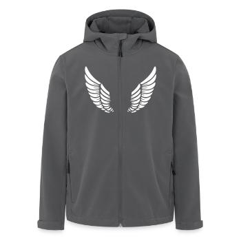 flügel - Recycelte Männer Softshell-Jacke von Stanley/Stella - Anthrazit - Vorne - AI Model Male 185 light (185cm)