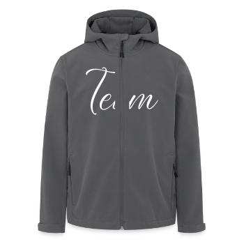 team - Recycelte Männer Softshell-Jacke von Stanley/Stella - Anthrazit - Vorne - AI Model Male 185 light (185cm)
