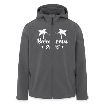 barcelona 2025 - Recycelte Männer Softshell-Jacke von Stanley/Stella - Anthrazit - Vorne - AI Model Male 185 light (185cm)