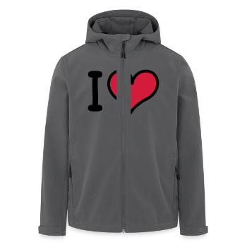 I Heart 3-colors - Recycelte Männer Softshell-Jacke von Stanley/Stella - Anthrazit - Vorne - AI Model Male 185 light (185cm)