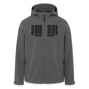Student im Dienst - Recycelte Männer Softshell-Jacke von Stanley/Stella - Anthrazit - Vorne - AI Model Male 185 light (185cm)