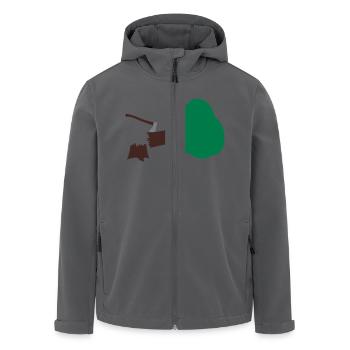Baum - Recycelte Männer Softshell-Jacke von Stanley/Stella - Anthrazit - Vorne - AI Model Male 185 light (185cm)