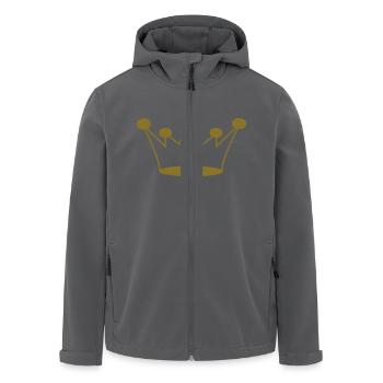 Krone - Recycelte Männer Softshell-Jacke von Stanley/Stella - Anthrazit - Vorne - AI Model Male 185 light (185cm)