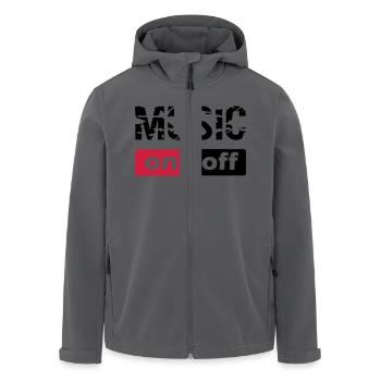 music - Recycelte Männer Softshell-Jacke von Stanley/Stella - Anthrazit - Vorne - AI Model Male 185 light (185cm)