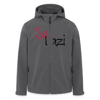 Saubazi - Recycelte Männer Softshell-Jacke von Stanley/Stella - Anthrazit - Vorne - AI Model Male 185 light (185cm)