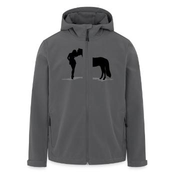 true love horse - Recycelte Männer Softshell-Jacke von Stanley/Stella - Anthrazit - Vorne - AI Model Male 185 light (185cm)