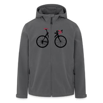 racer bicolour - Recycelte Männer Softshell-Jacke von Stanley/Stella - Anthrazit - Vorne - AI Model Male 185 light (185cm)
