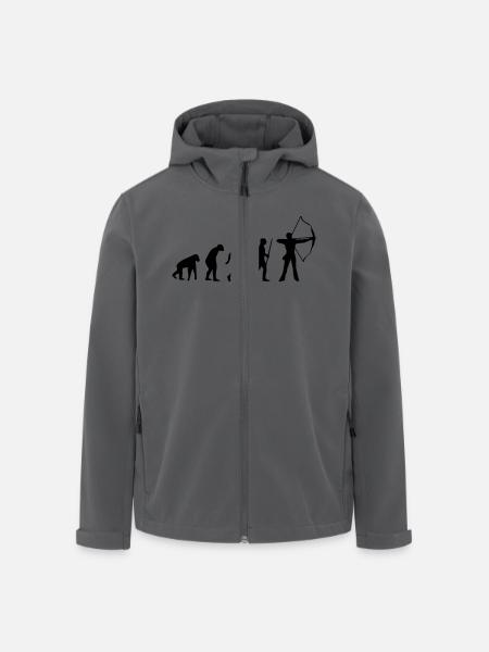 BOGENSCHIESSEN EVOLUTION! - Recycelte Männer Softshell-Jacke von Stanley/Stella - Anthrazit