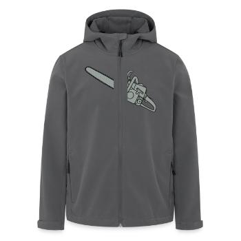 Kettensäge 2 - Recycelte Männer Softshell-Jacke von Stanley/Stella - Anthrazit - Vorne - AI Model Male 185 light (185cm)