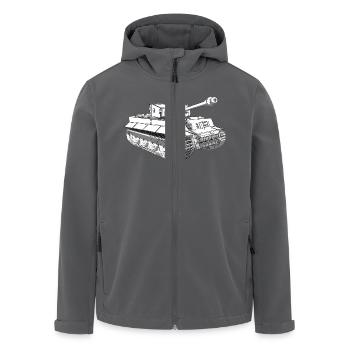 KAMPFPANZER TIGER - Recycelte Männer Softshell-Jacke von Stanley/Stella - Anthrazit - Vorne - AI Model Male 185 light (185cm)