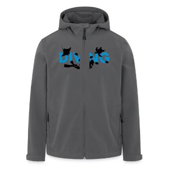 diving tauchen - Recycelte Männer Softshell-Jacke von Stanley/Stella - Anthrazit - Vorne - AI Model Male 185 light (185cm)