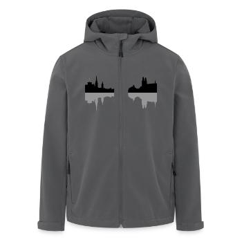 zürich - Recycelte Männer Softshell-Jacke von Stanley/Stella - Anthrazit - Vorne - AI Model Male 185 light (185cm)