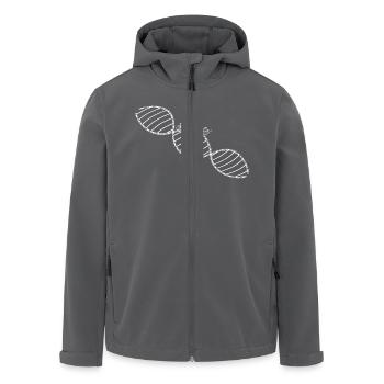 DNA fahrrad weiß - Recycelte Männer Softshell-Jacke von Stanley/Stella - Anthrazit - Vorne - AI Model Male 185 light (185cm)