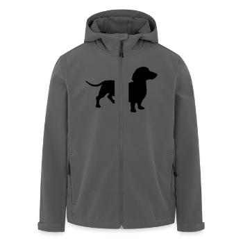 Dackel - Recycelte Männer Softshell-Jacke von Stanley/Stella - Anthrazit - Vorne - AI Model Male 185 light (185cm)