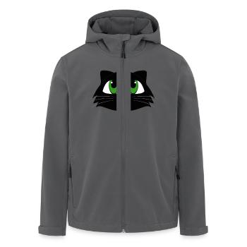 Cat - Recycelte Männer Softshell-Jacke von Stanley/Stella - Anthrazit - Vorne - AI Model Male 185 light (185cm)
